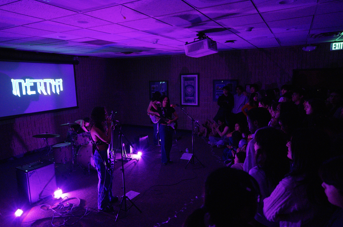 On Monday, Inertia won Battle of the Artists and will now play at Dillo Day.